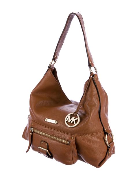 michael by michael kors hobo leather shoulder bag|Michael Kors outlet hobo bag.